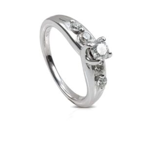 Diamond solitaire 018 Ct – white gold diamond ring
