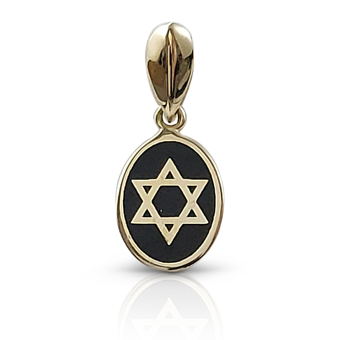 Gold-star-of-david-with-black-enamel