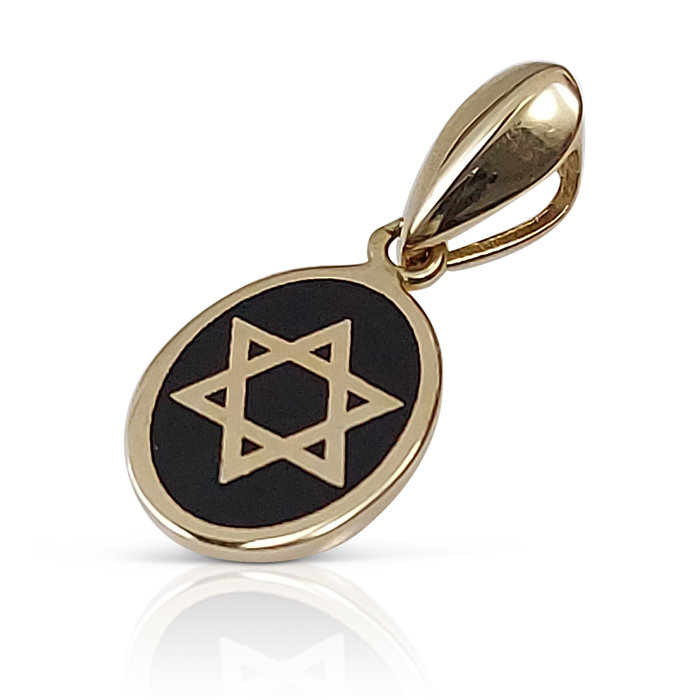 Gold-star-of-david-with-black-enamel