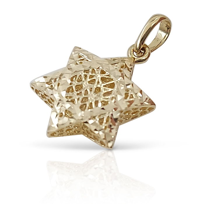 Woven-gold-wire-star-of-david