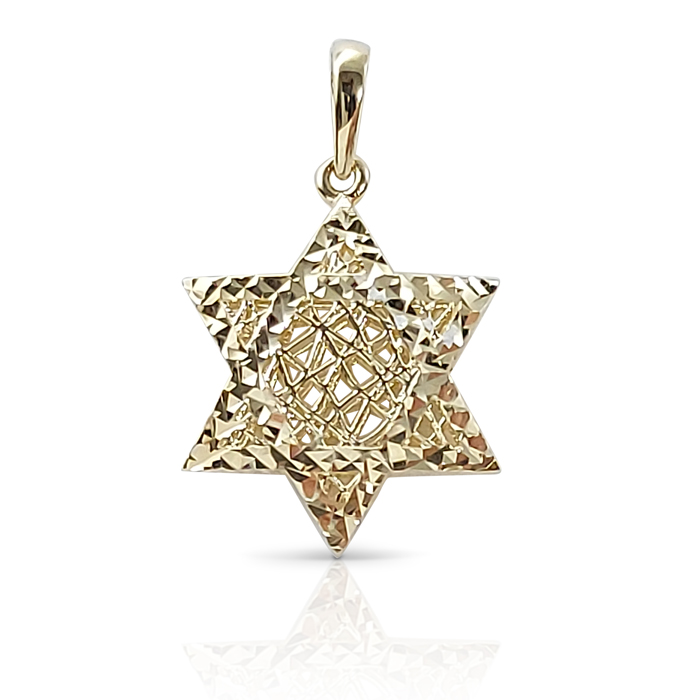 Woven-gold-wire-star-of-david