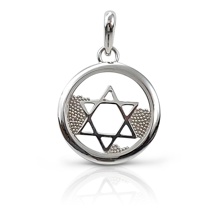 White-gold-magen-david-in-a-circle