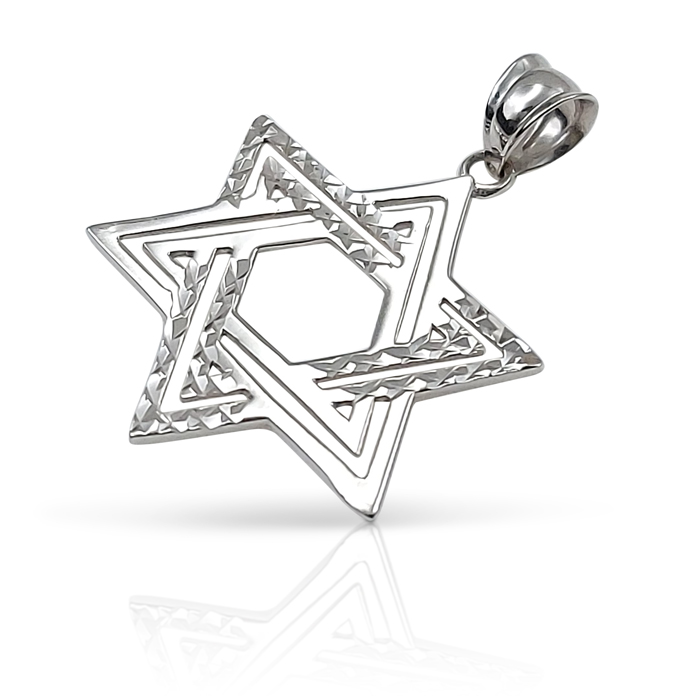 white-gold-magen-david-with-texture