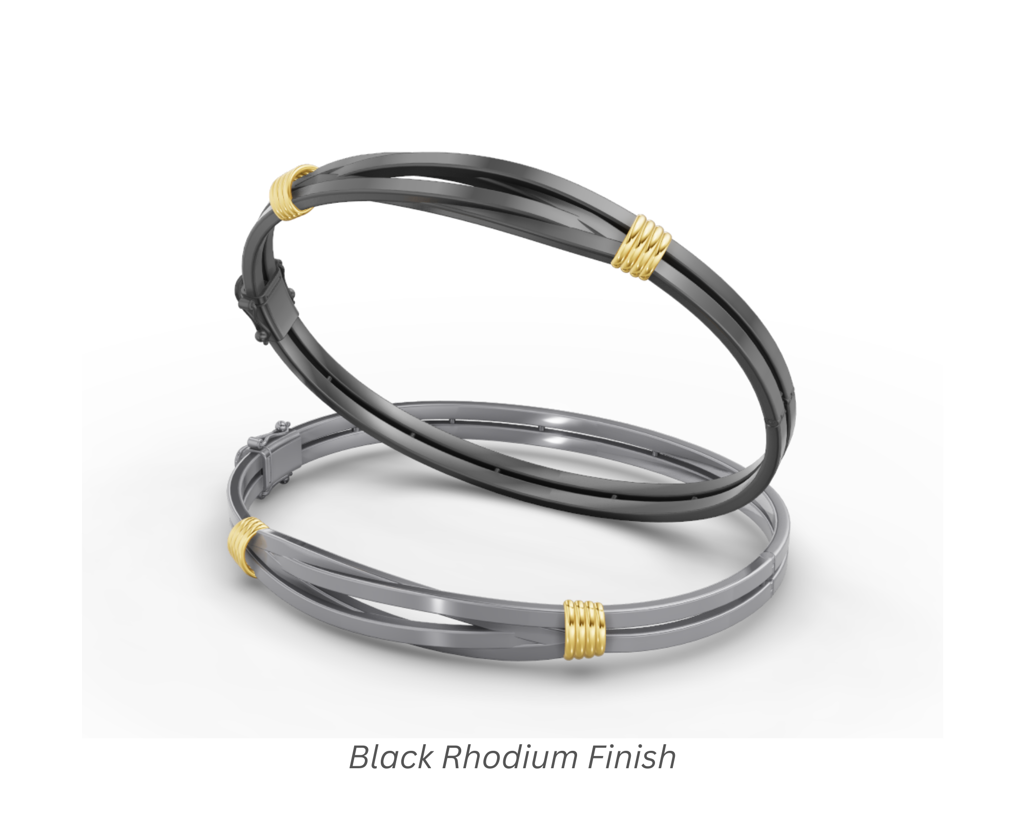 Black Rhodium Finish of women bracelet