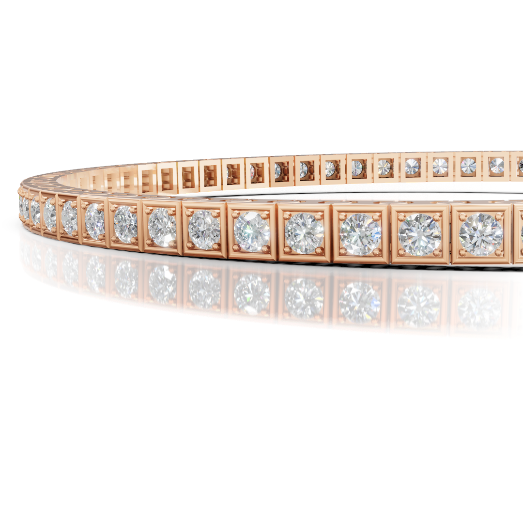 Rose gold Tennis bracelet