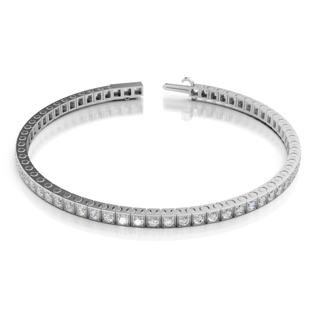top view tennis bracelet